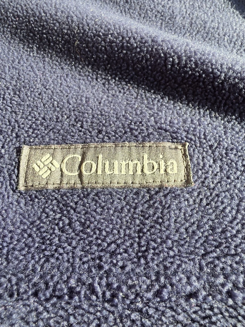 Columbia Size L Navy Full-Zip Fleece Jacket